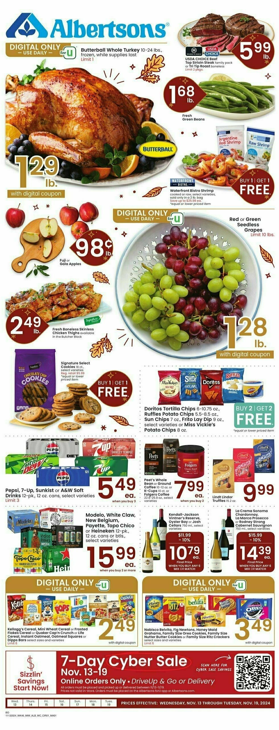 Albertsons Weekly Ad from November 13