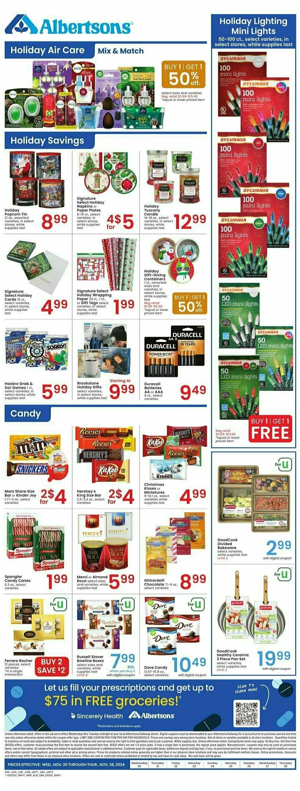 Albertsons Weekly Ad from November 20