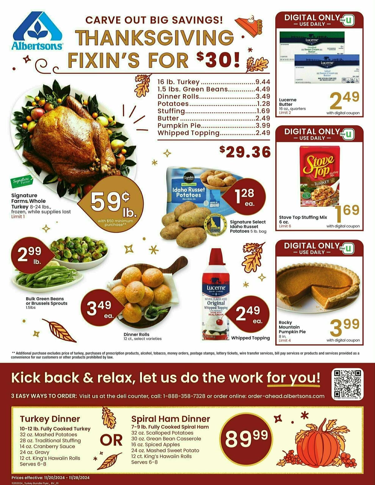 Albertsons Weekly Ad from November 20