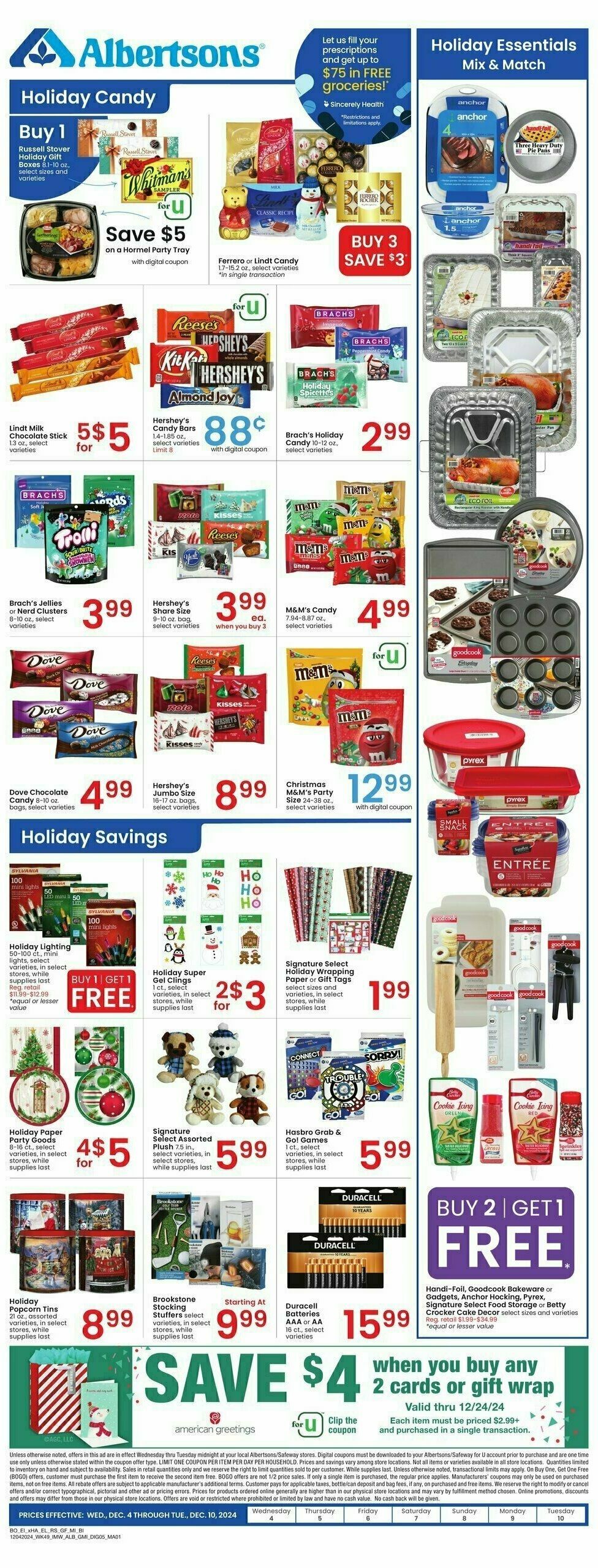 Albertsons Weekly Ad from December 4