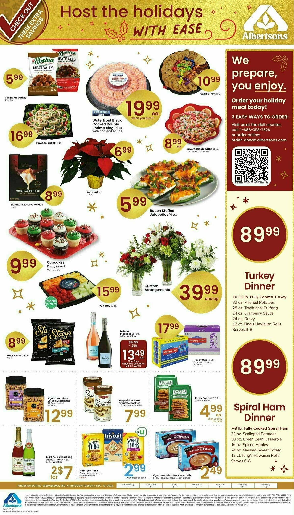 Albertsons Specialty Publication Weekly Ad from December 4