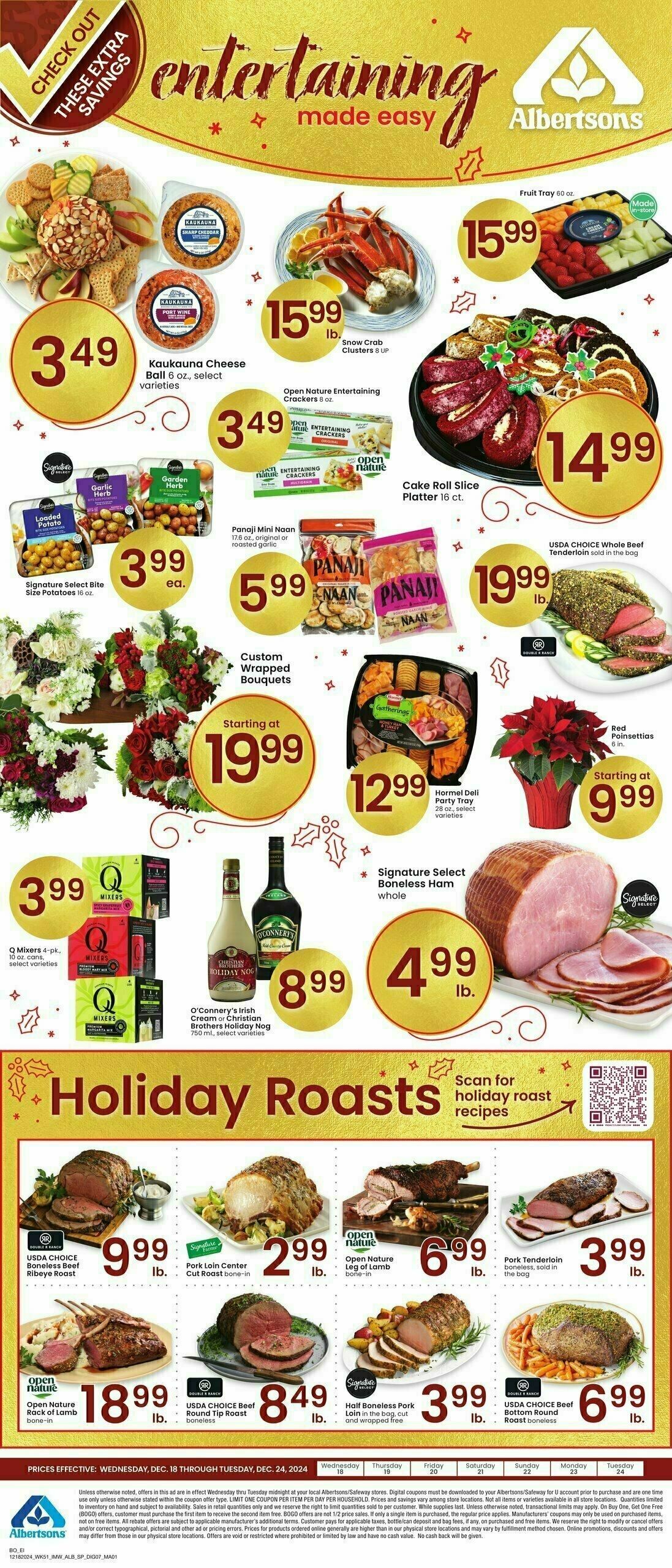 Albertsons Specialty Publication Weekly Ad from December 17