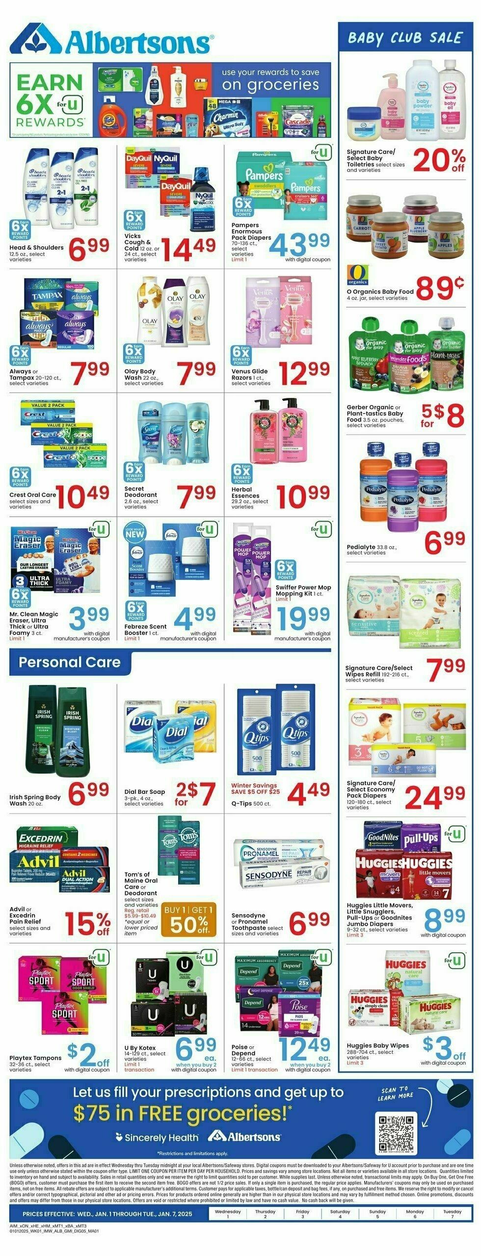 Albertsons Weekly Ad from January 1