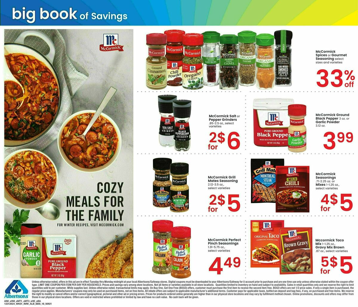 Albertsons Big Book of Savings Weekly Ad from December 31