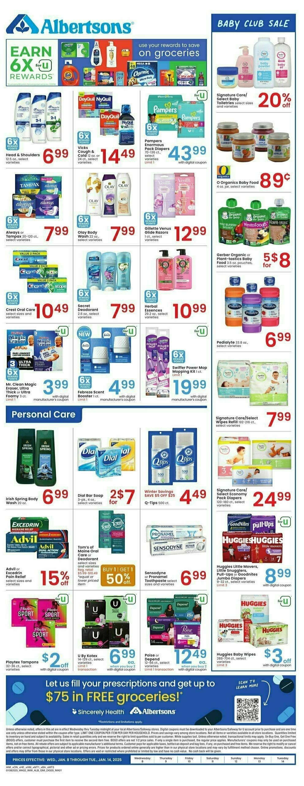 Albertsons Weekly Ad from January 8