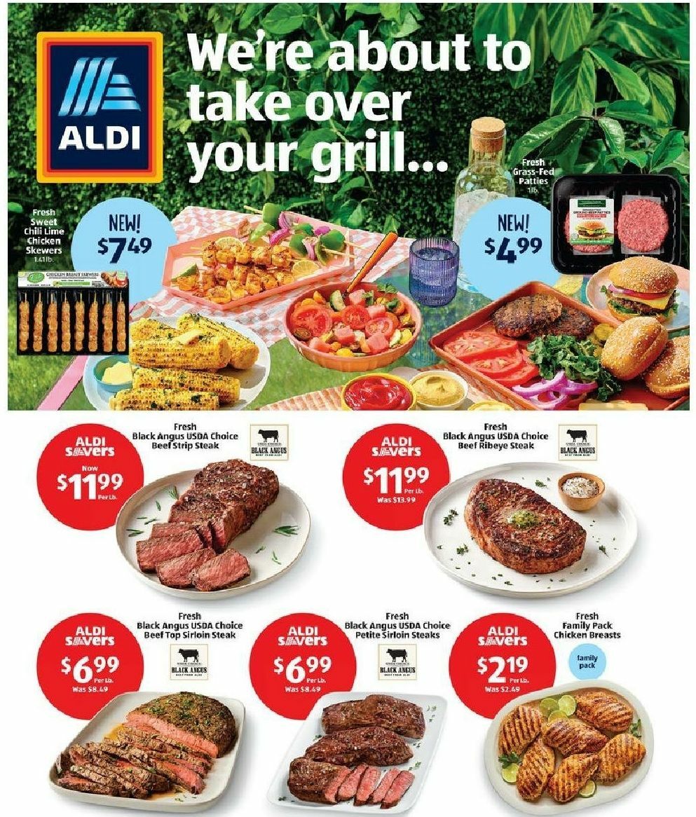 ALDI Summer Seasonal Meats Weekly Ad from May 1