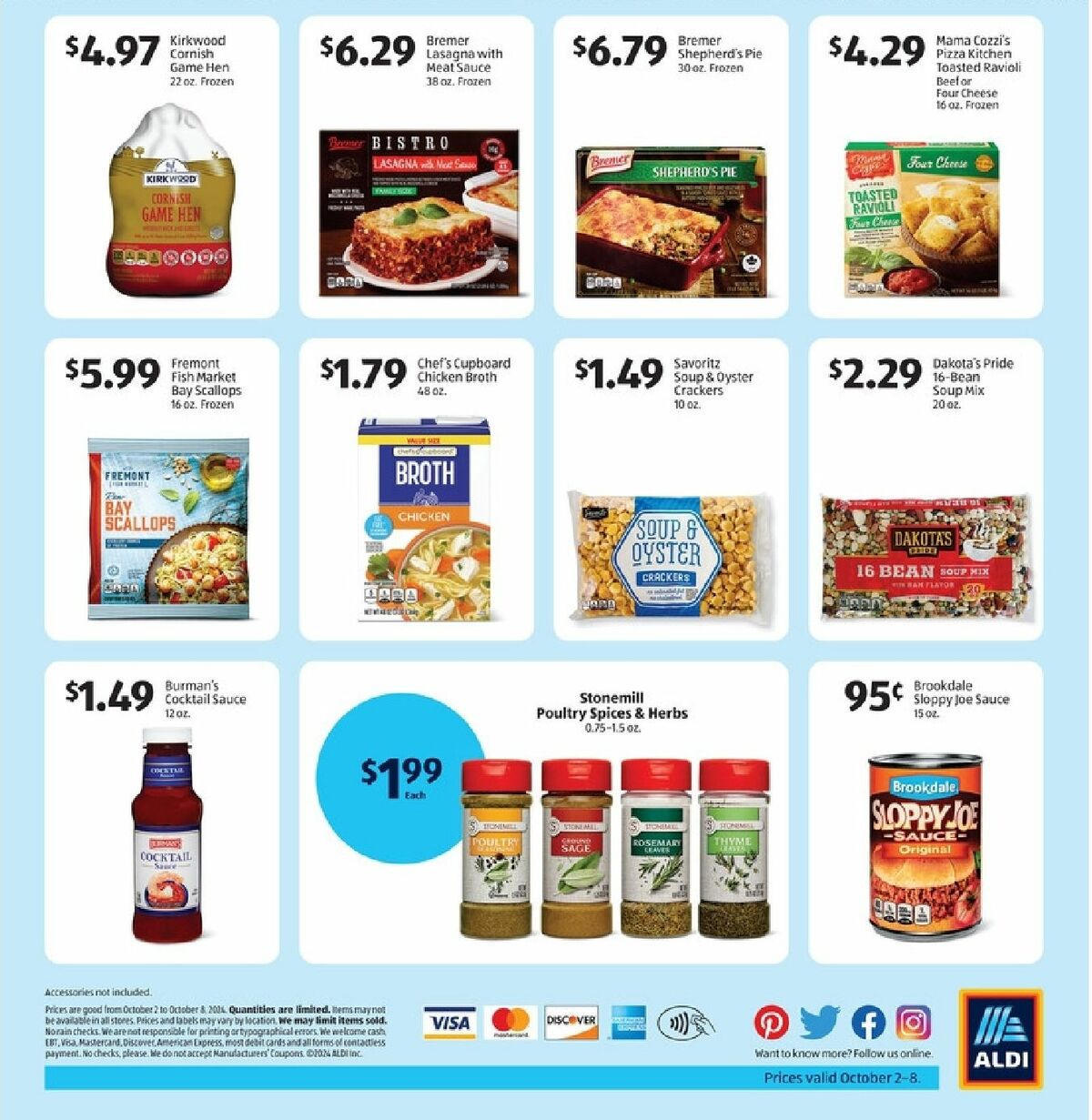 ALDI Seasonal Hearty Cooking Weekly Ad from October 2