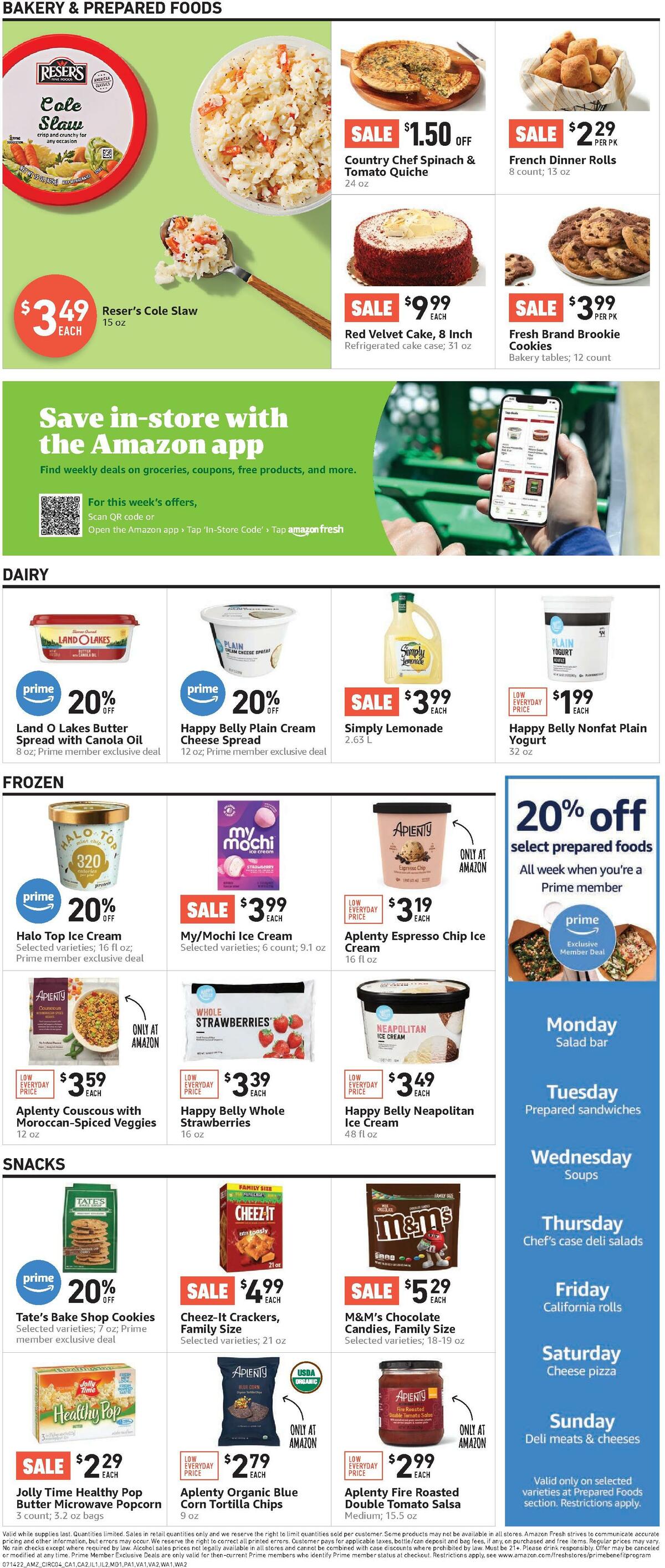 Amazon Fresh Weekly Ad from July 14