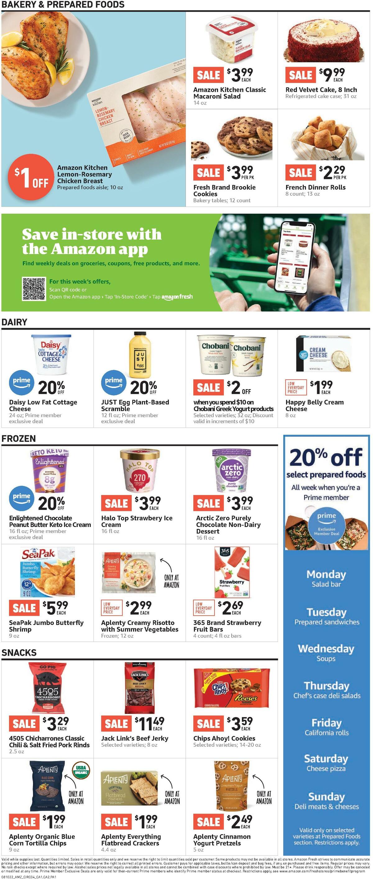 Amazon Fresh Weekly Ad from August 10