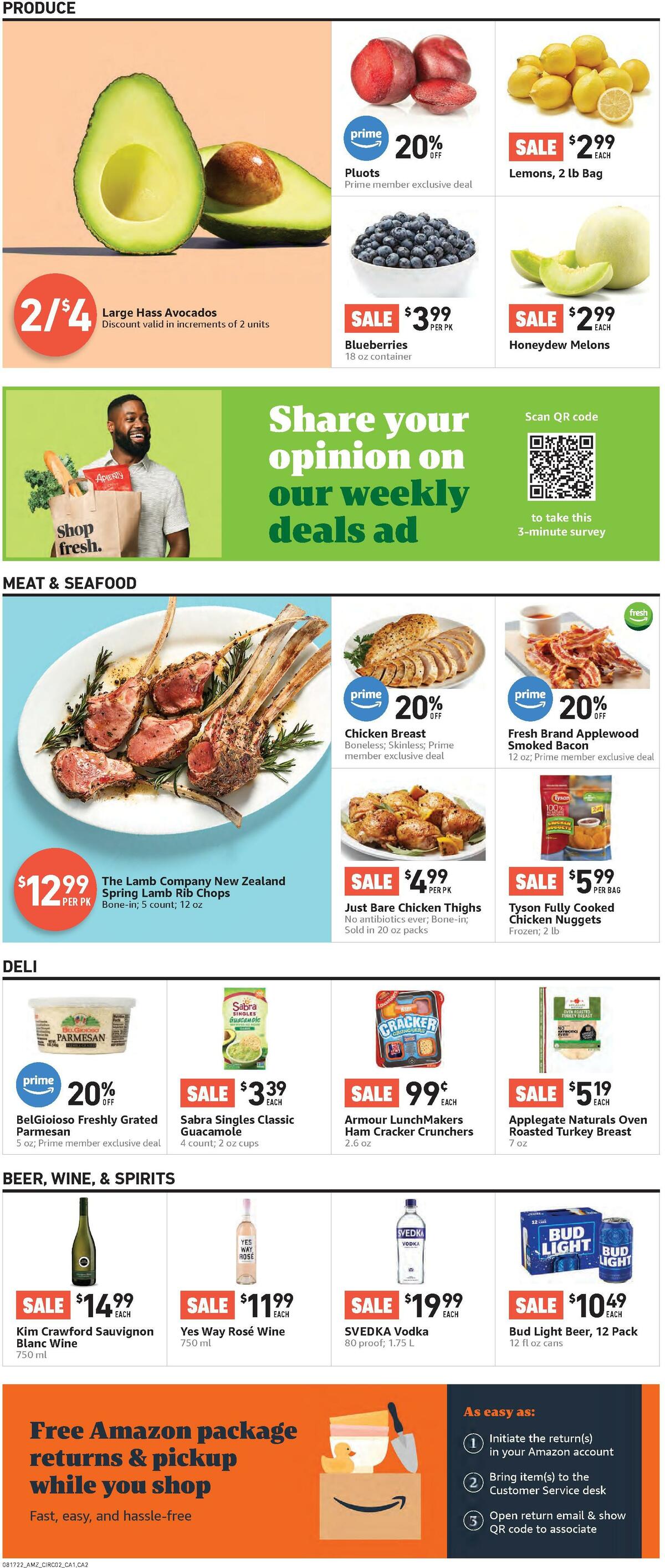 Amazon Fresh Weekly Ad from August 17