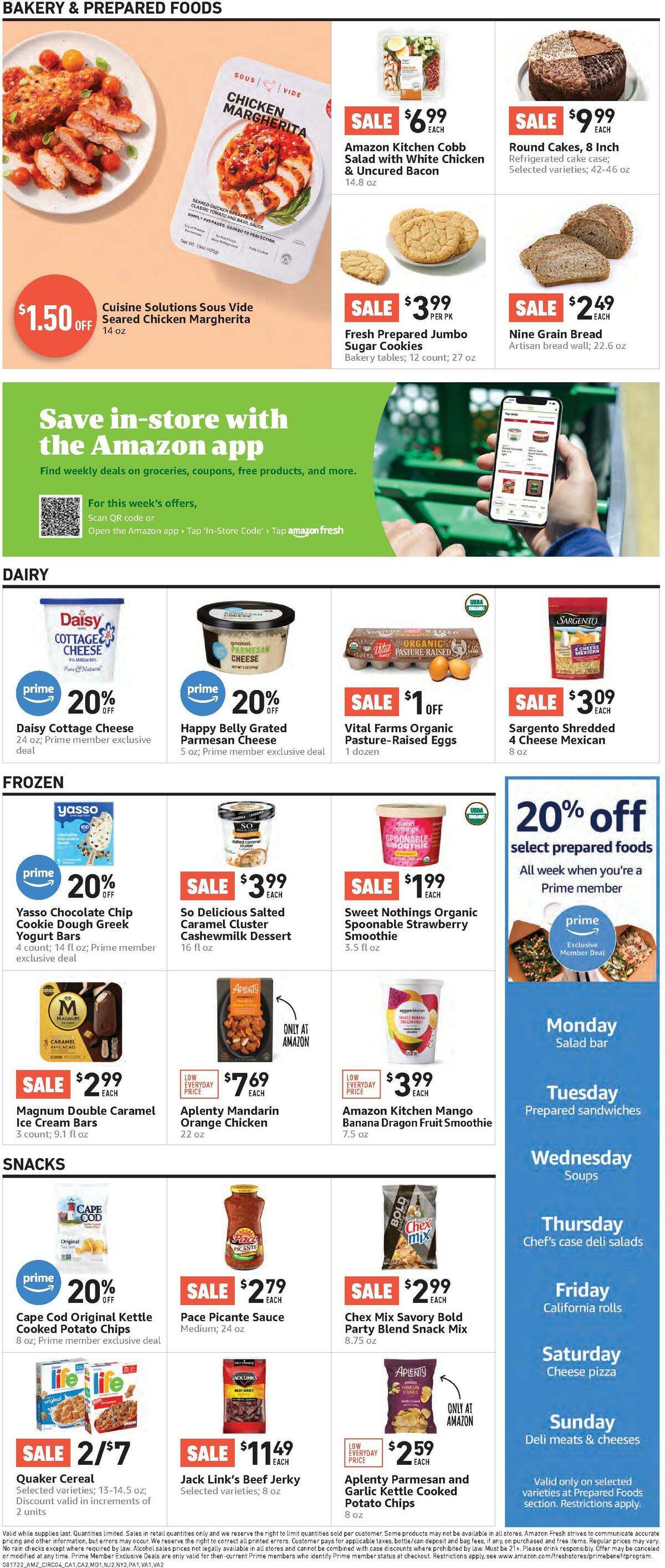 Amazon Fresh Weekly Ad from August 17