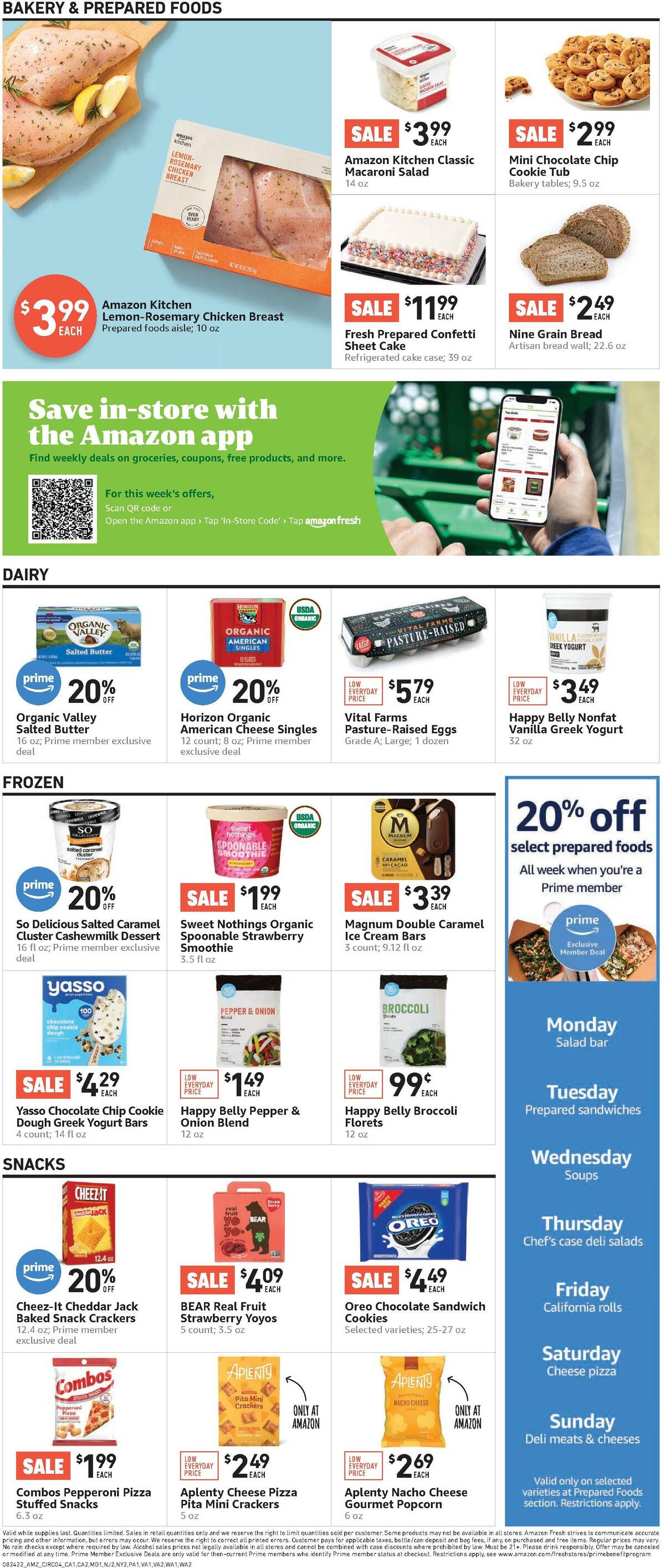 Amazon Fresh Weekly Ad from August 24