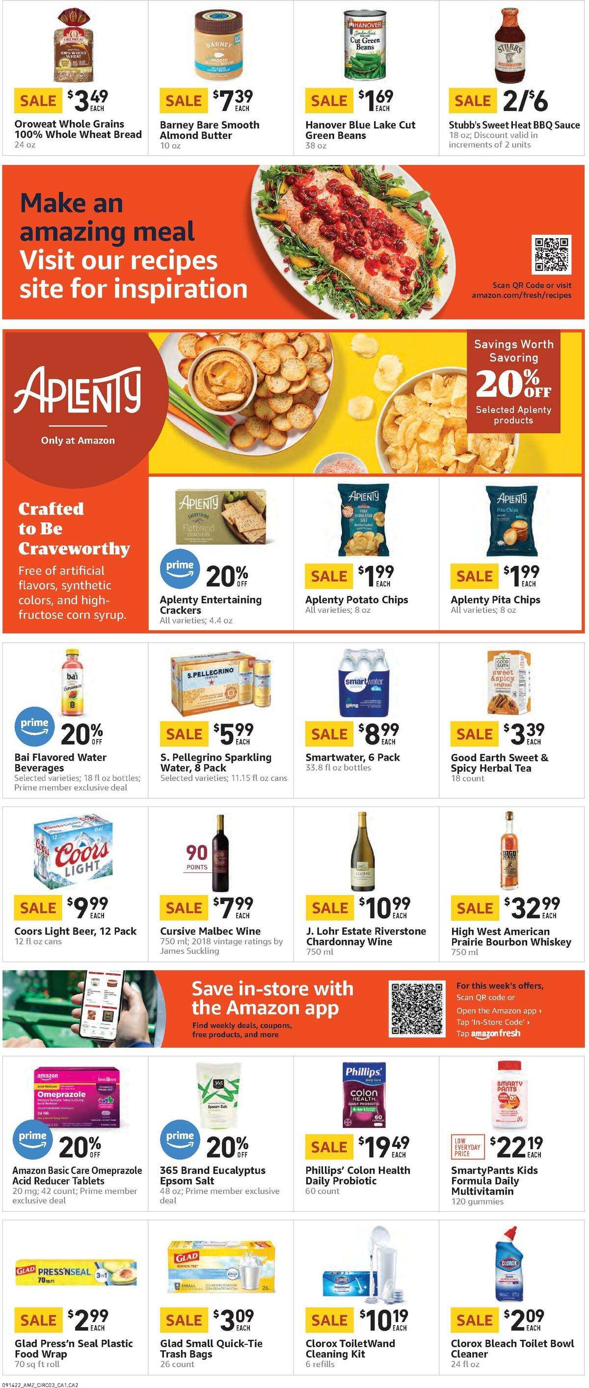 Amazon Fresh Weekly Ad from September 14