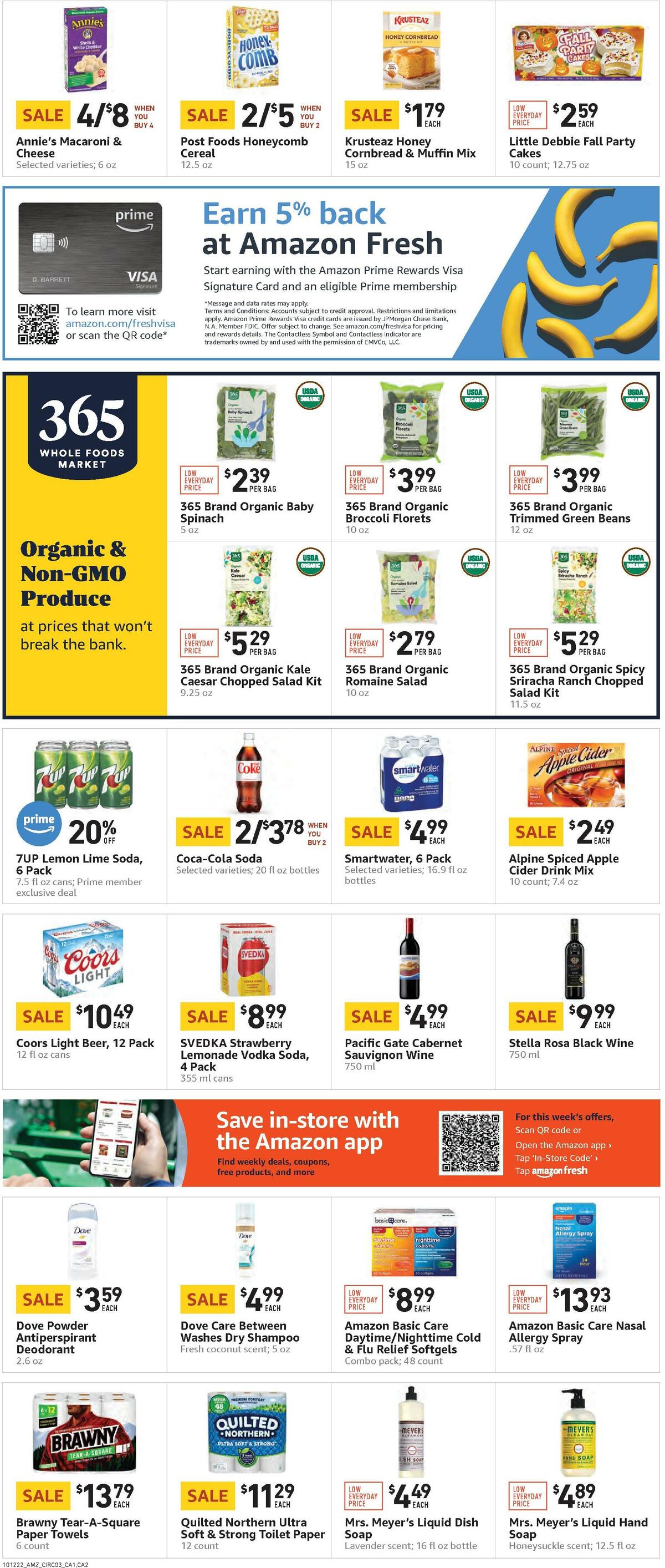 Amazon Fresh Weekly Ad from October 12