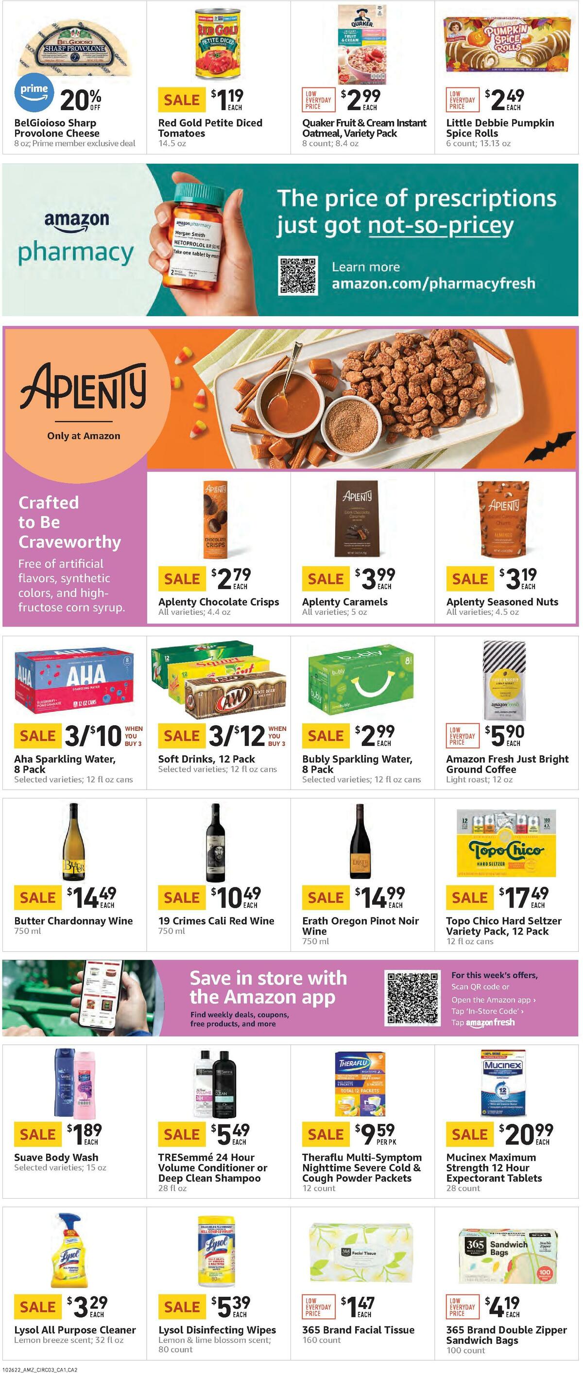 Amazon Fresh Weekly Ad from October 26