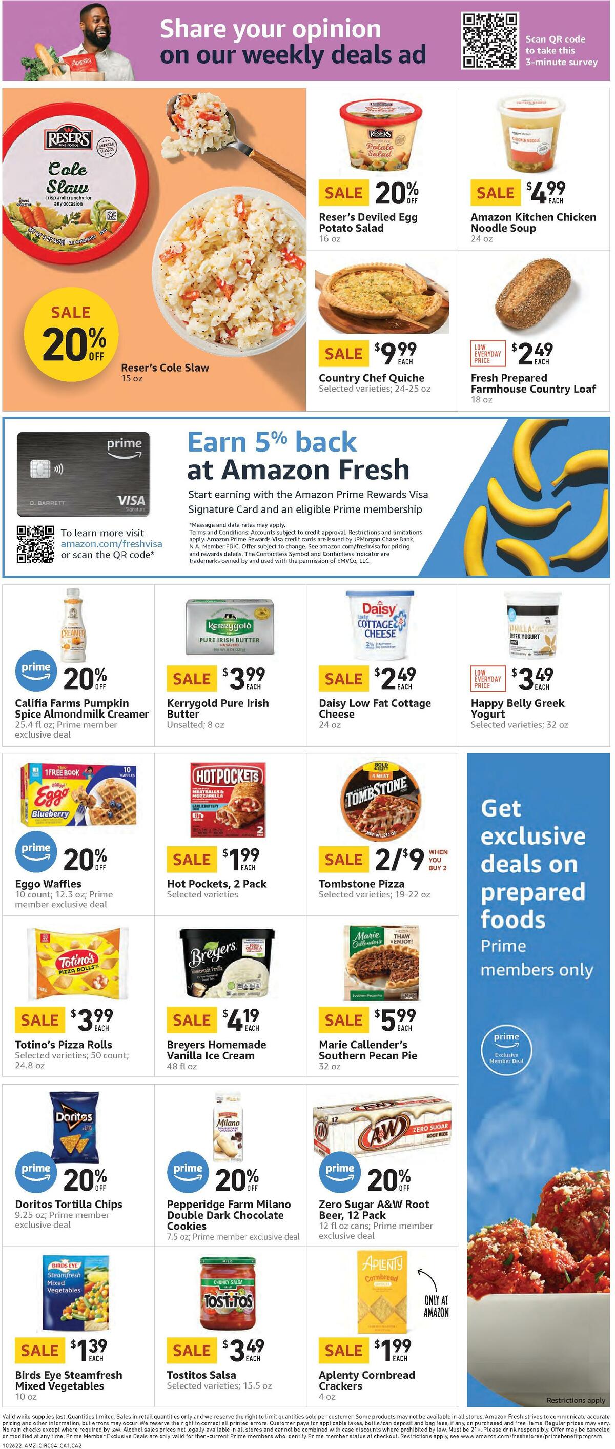 Amazon Fresh Weekly Ad from October 26