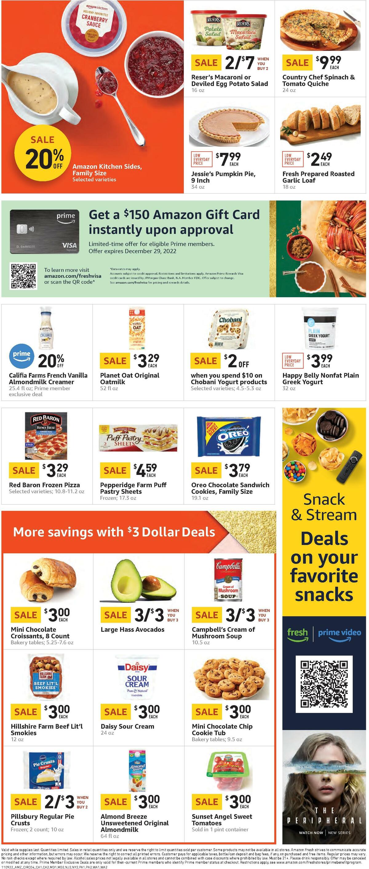 Amazon Fresh Weekly Ad from November 9