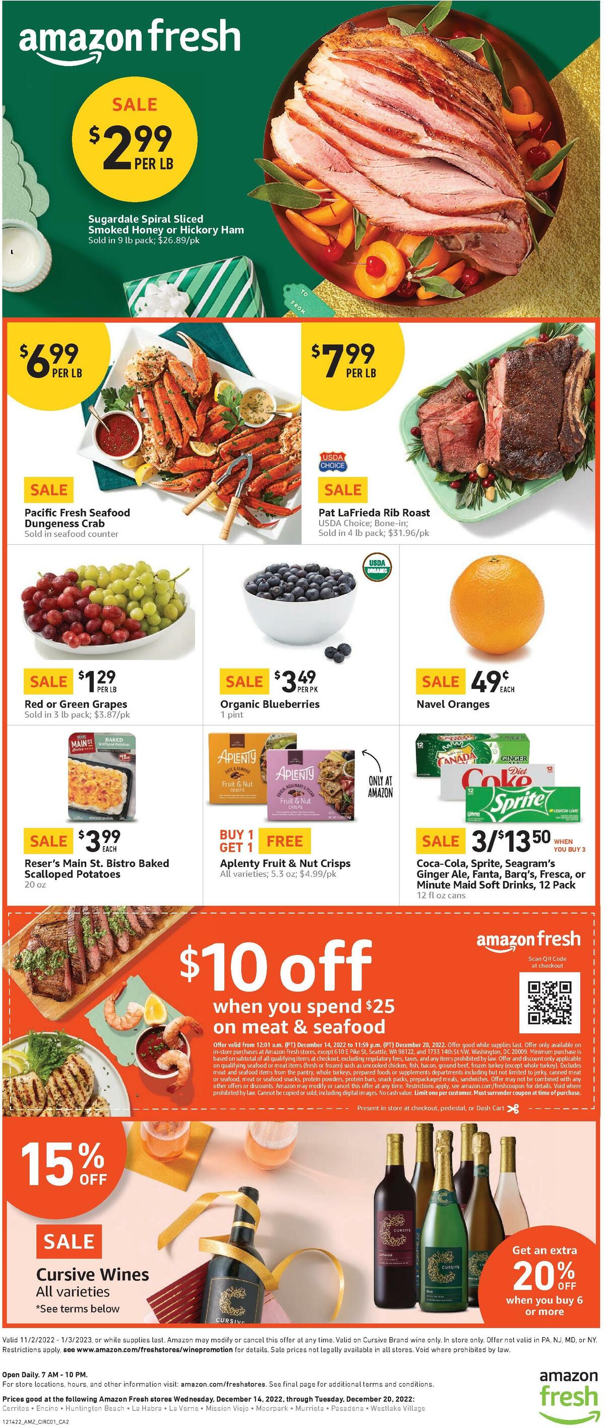 Amazon Fresh Weekly Ad from December 14