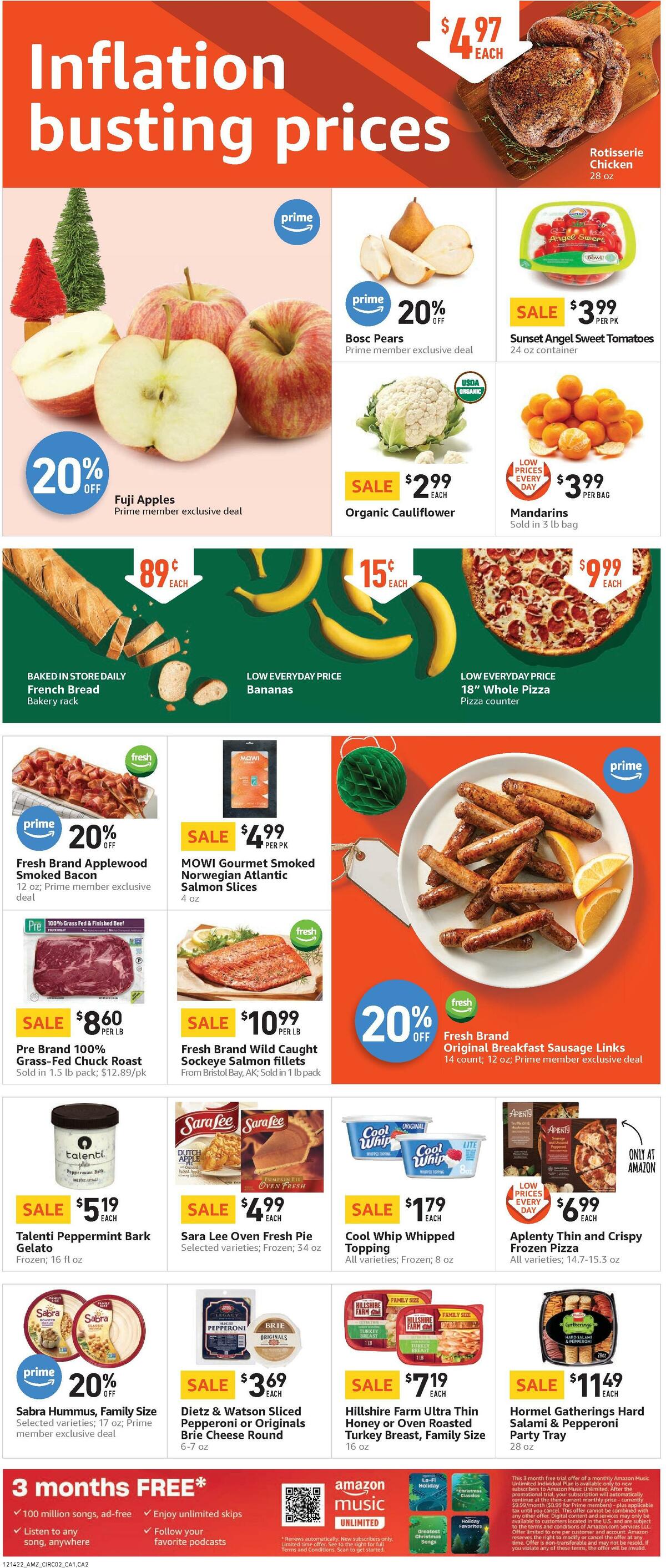 Amazon Fresh Weekly Ad from December 14