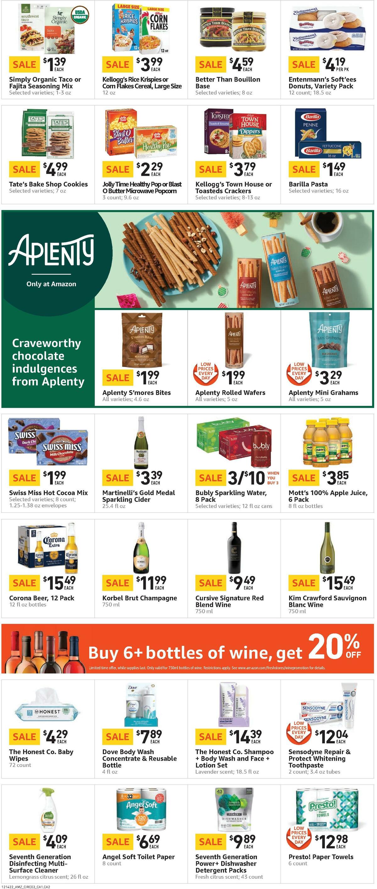 Amazon Fresh Weekly Ad from December 14