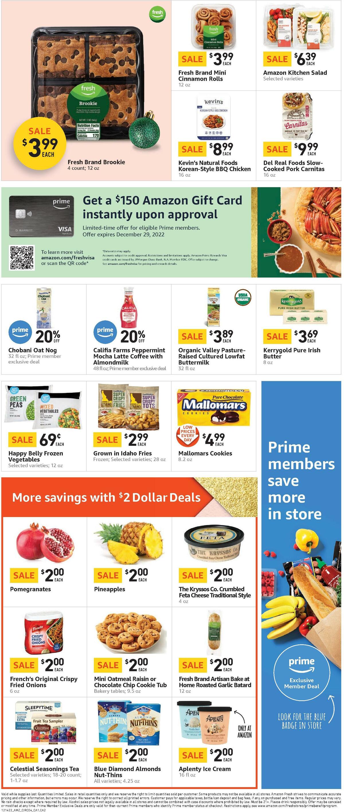 Amazon Fresh Weekly Ad from December 14