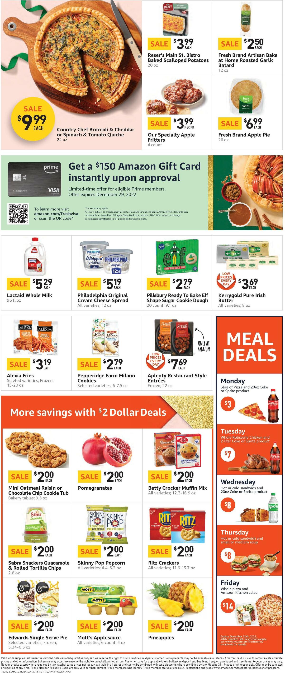 Amazon Fresh Weekly Ad from December 21