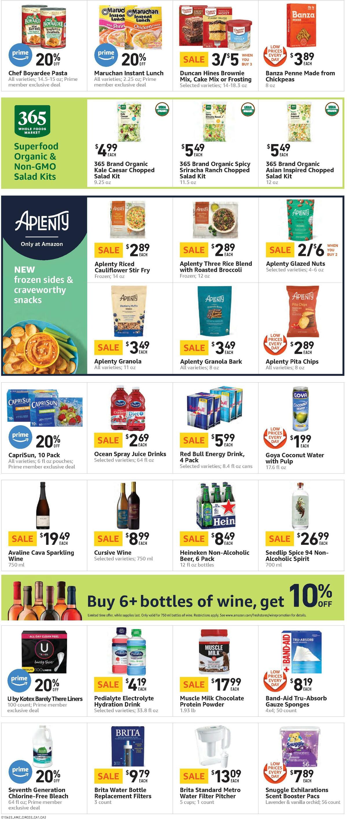 Amazon Fresh Weekly Ad from January 4