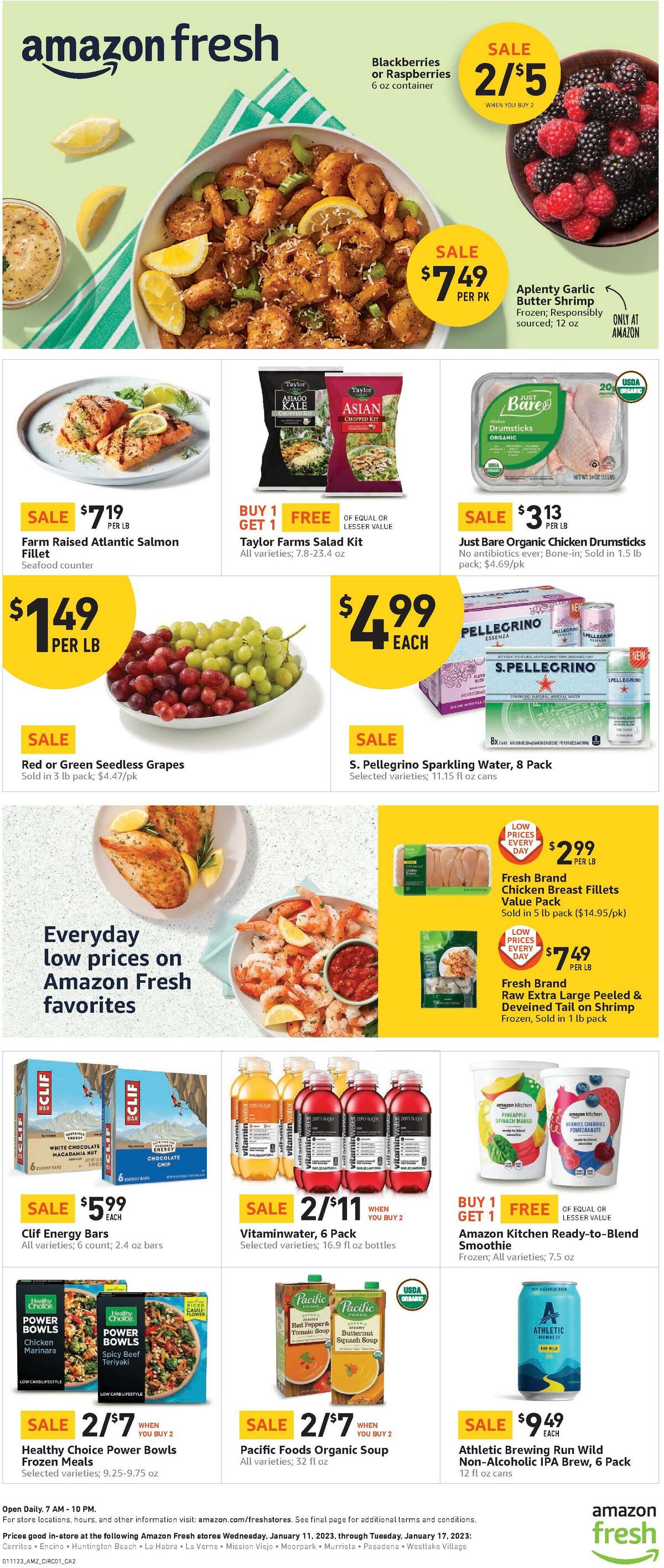 Amazon Fresh Weekly Ad from January 11