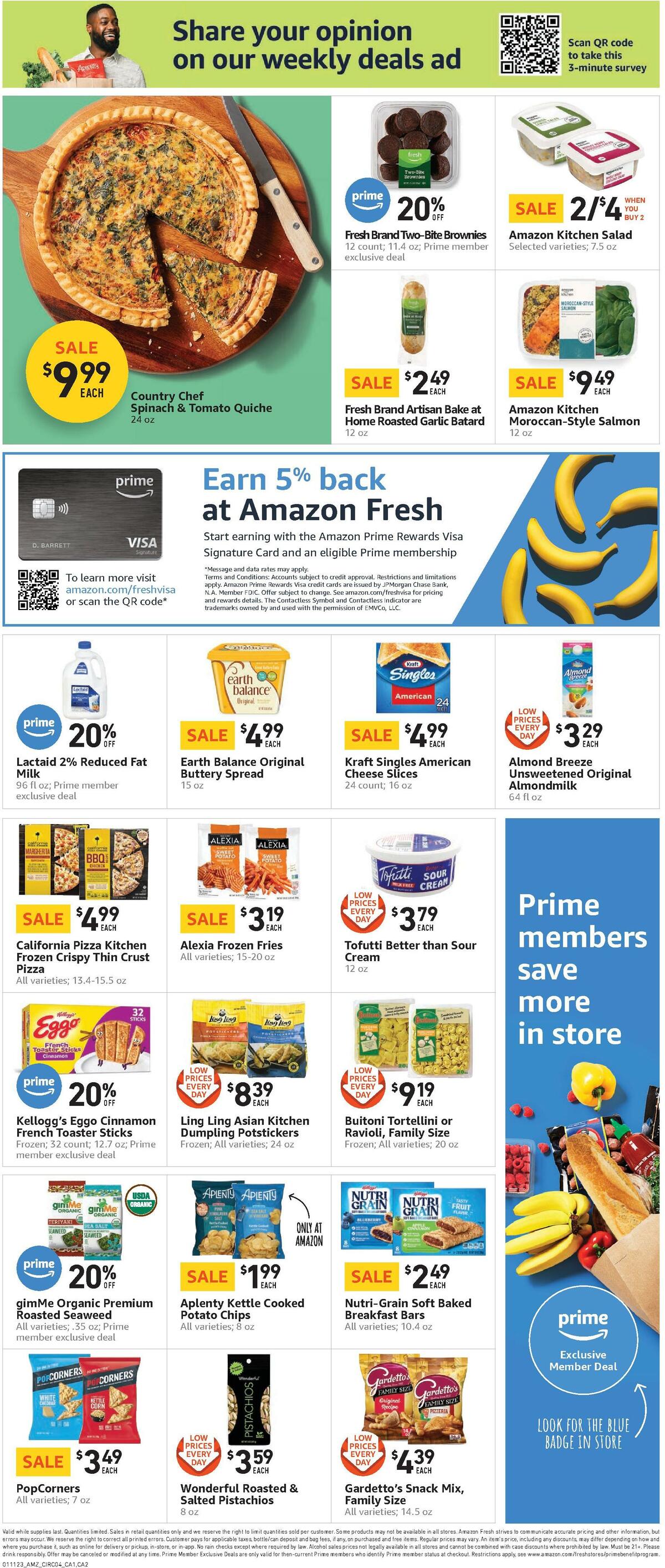 Amazon Fresh Weekly Ad from January 11