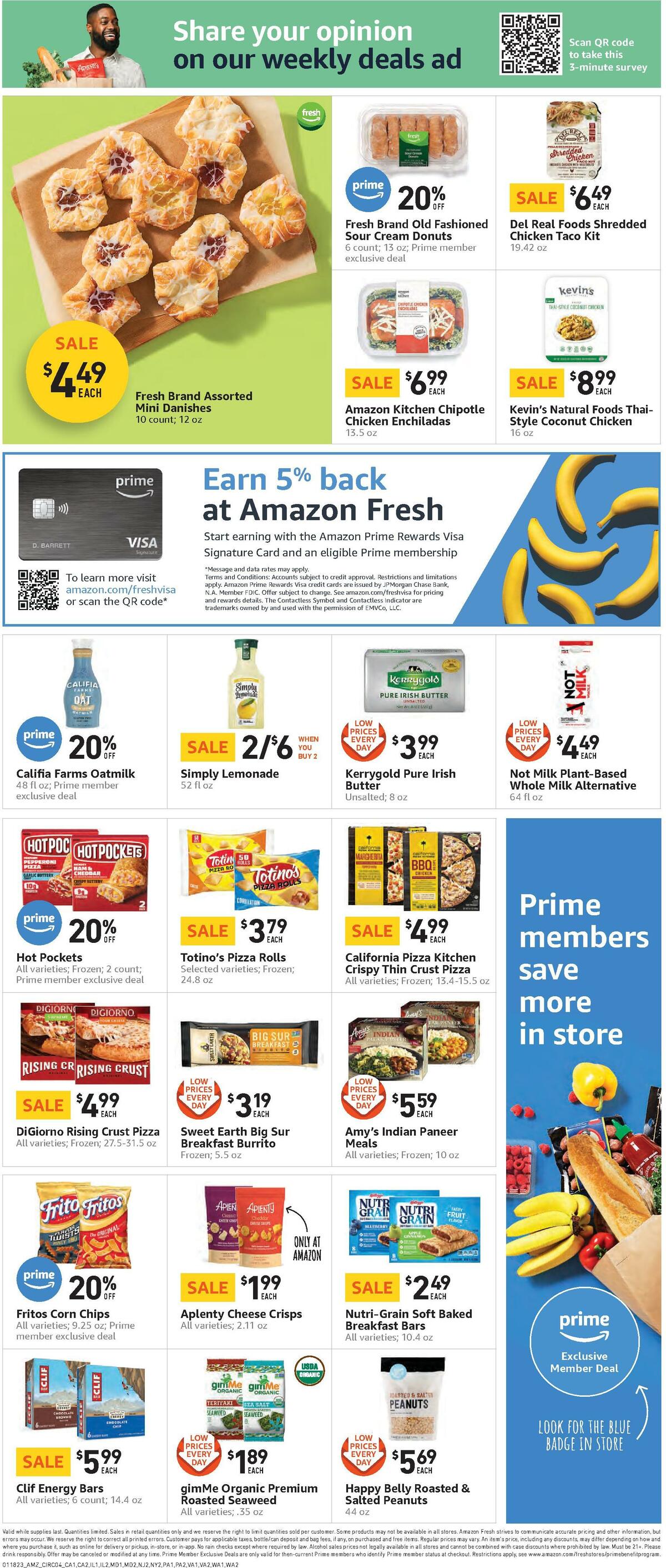 Amazon Fresh Weekly Ad from January 18