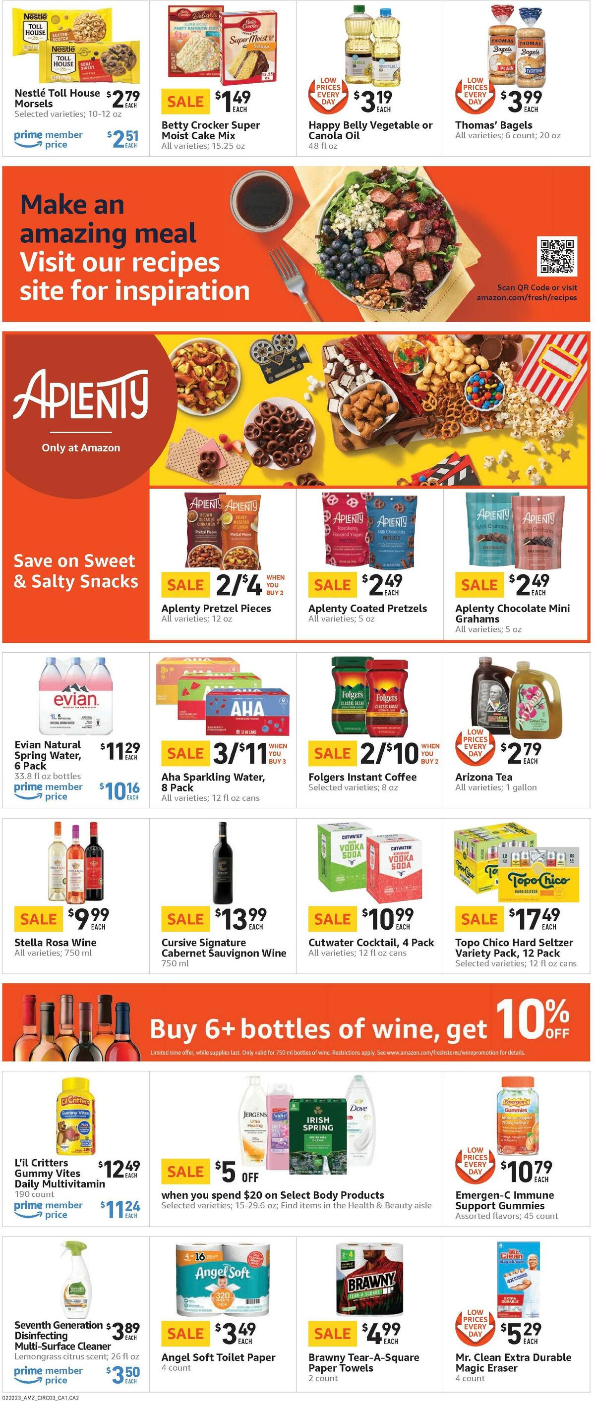 Amazon Fresh Weekly Ad from February 22