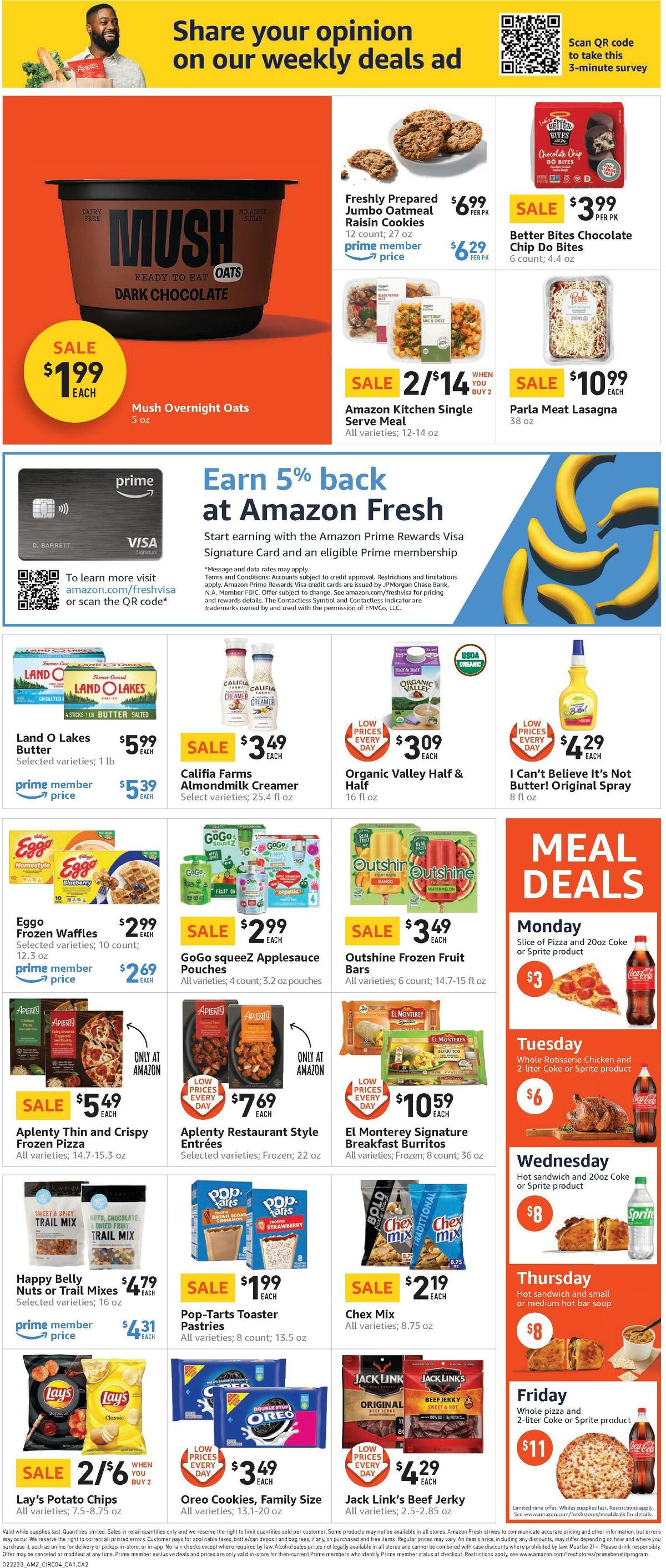 Amazon Fresh Weekly Ad from February 22