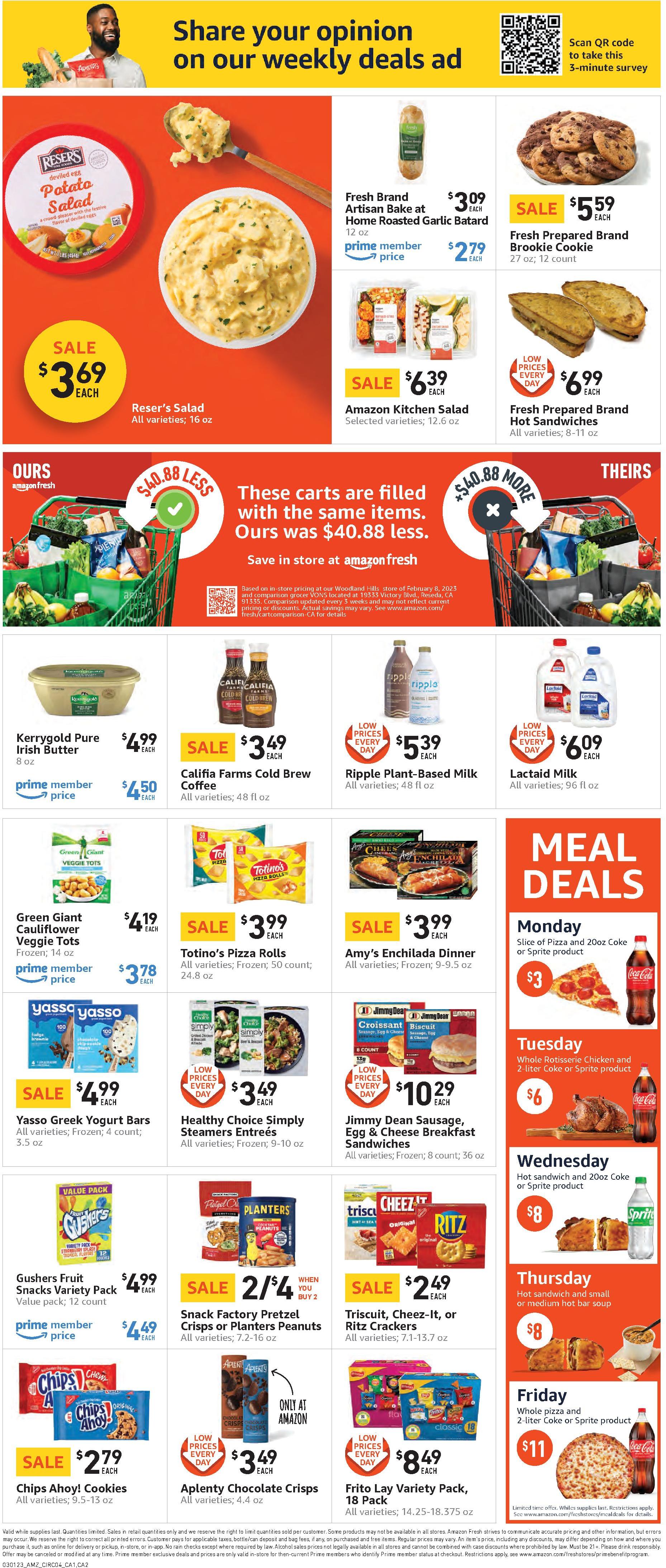 Amazon Fresh Weekly Ad from March 1