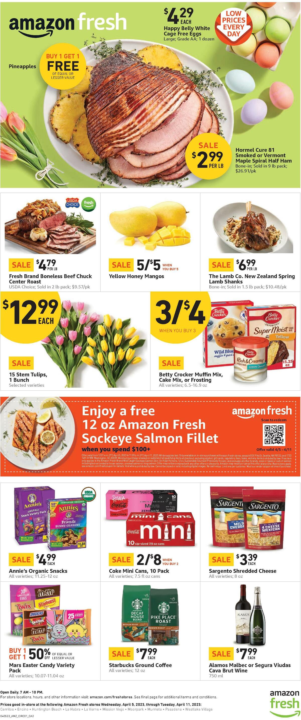 Amazon Fresh Weekly Ad from April 5