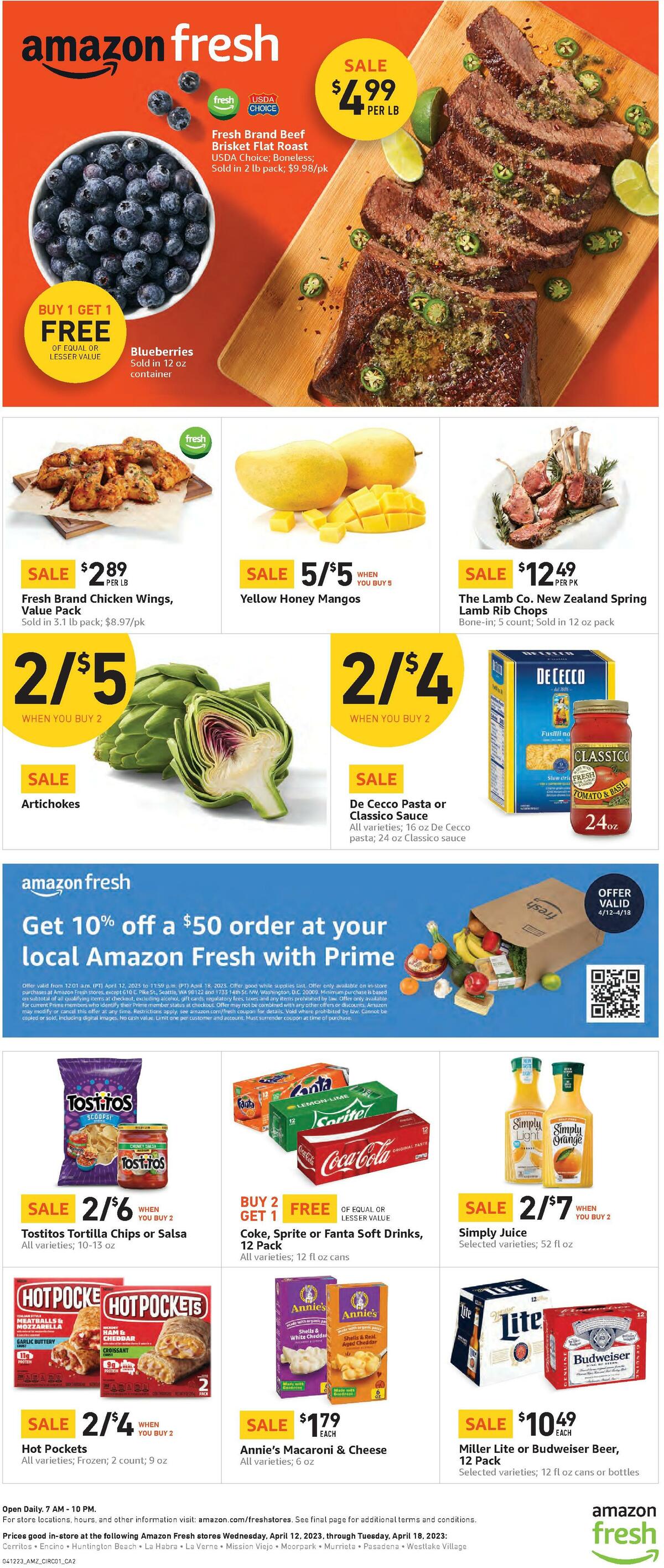 Amazon Fresh Weekly Ad from April 12