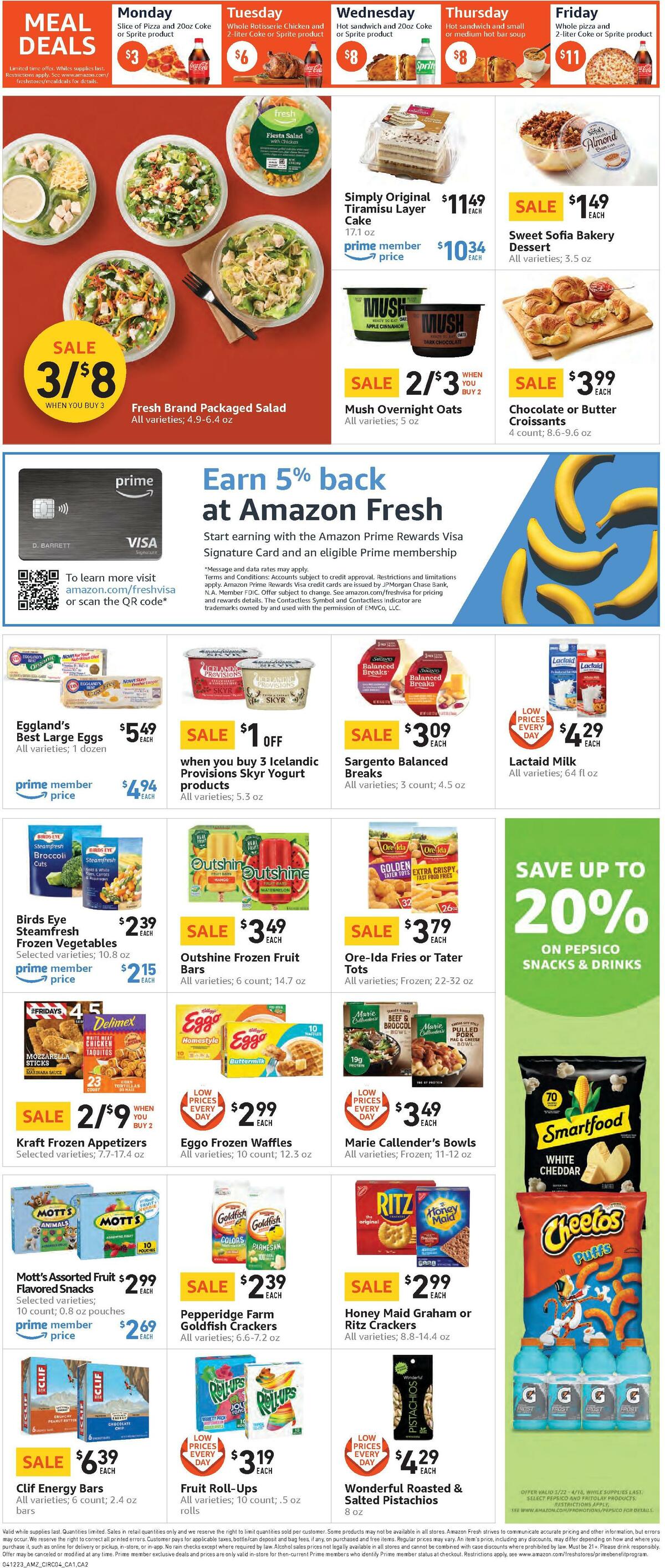 Amazon Fresh Weekly Ad from April 12