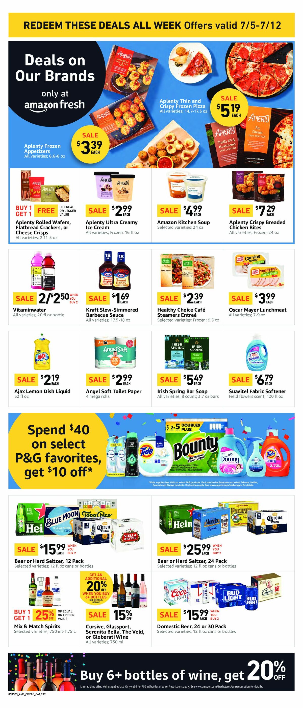 Amazon Fresh Weekly Ad from July 5