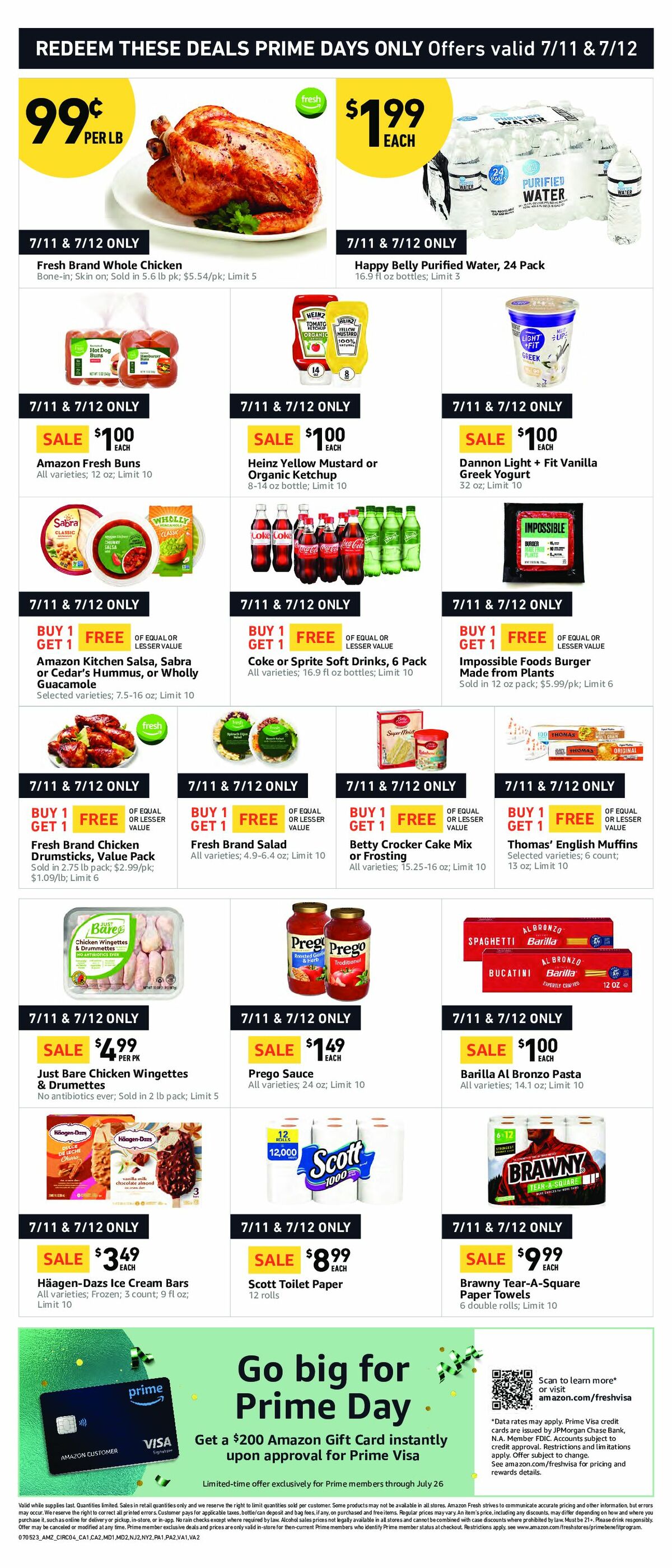 Amazon Fresh Weekly Ad from July 5