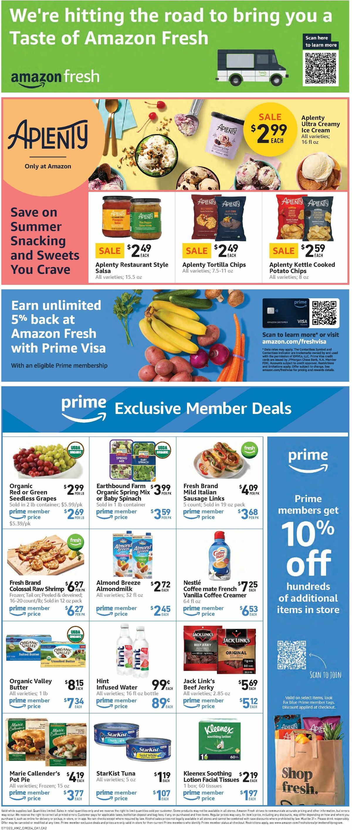 Amazon Fresh Weekly Ad from July 13