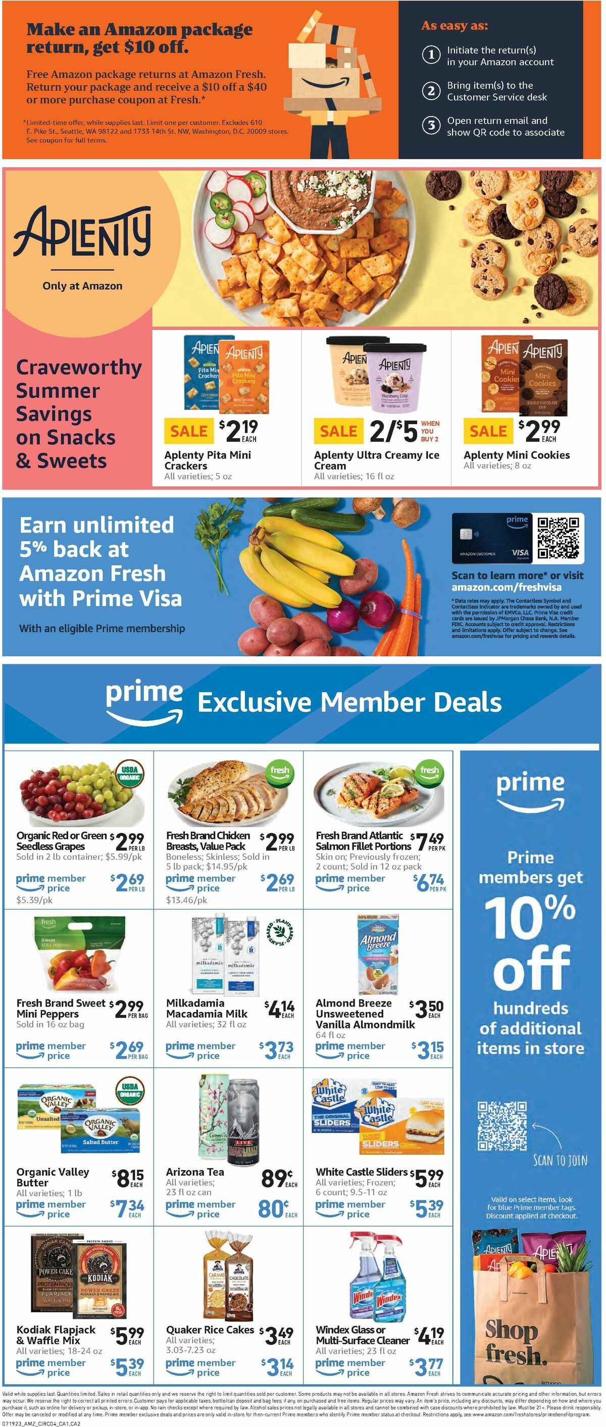 Amazon Fresh Weekly Ad from July 19