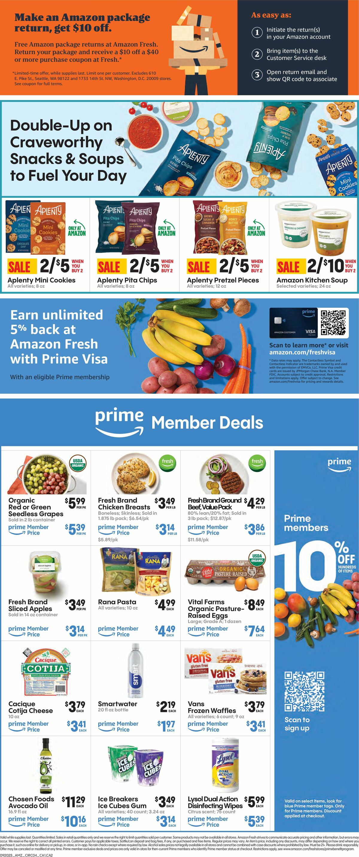 Amazon Fresh Weekly Ad from September 20