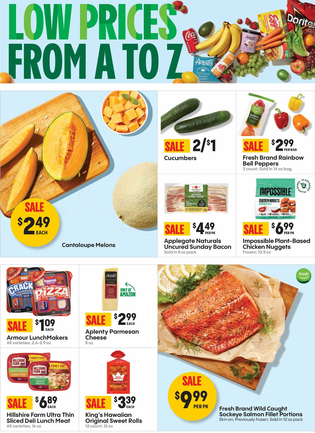 Amazon Fresh Weekly Ad from September 27