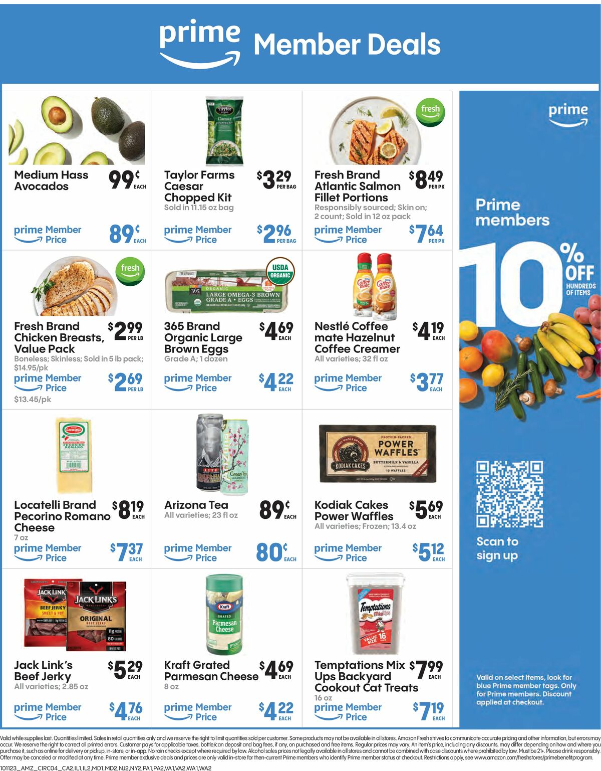 Amazon Fresh Weekly Ad from October 11