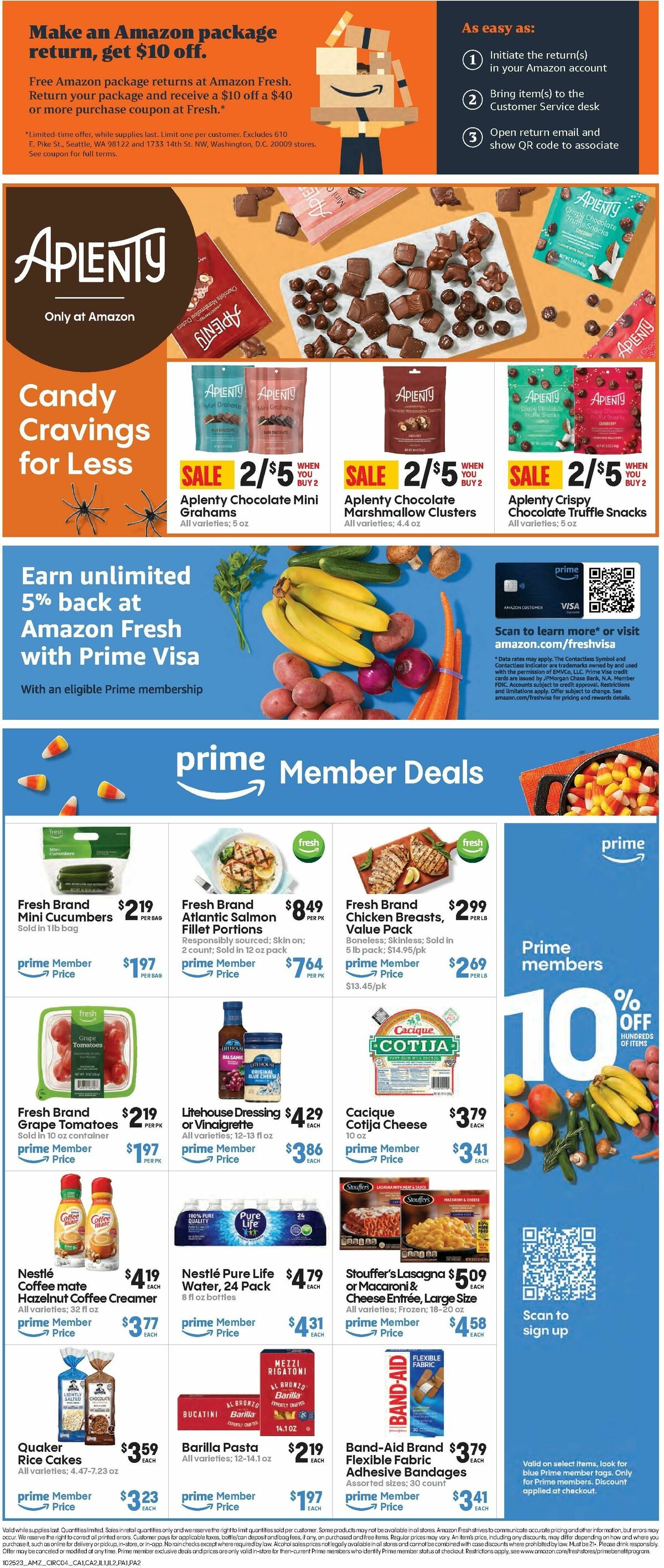 Amazon Fresh Weekly Ad from October 25