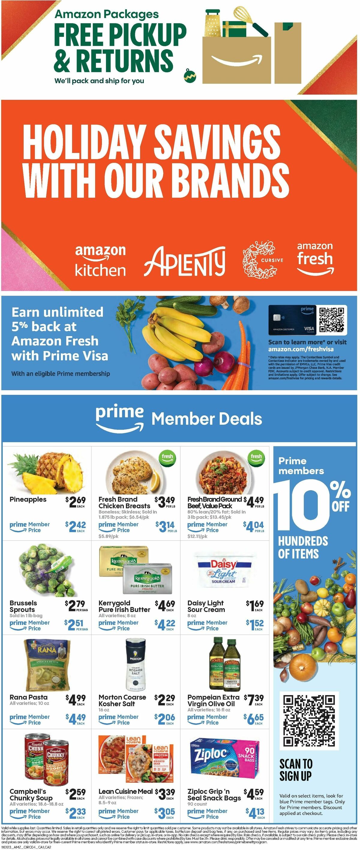 Amazon Fresh Weekly Ad from November 1