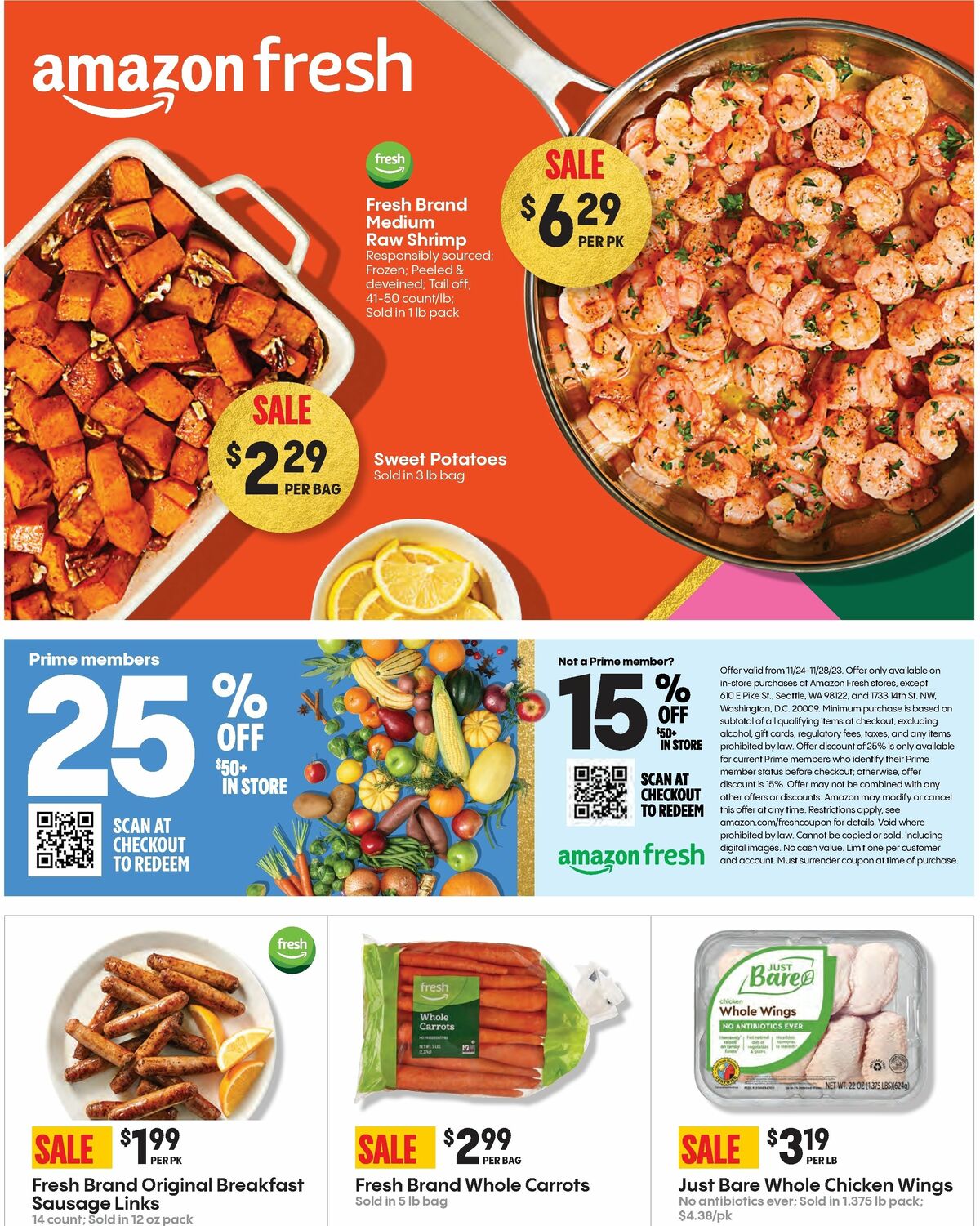 Amazon Fresh Weekly Ad from November 24