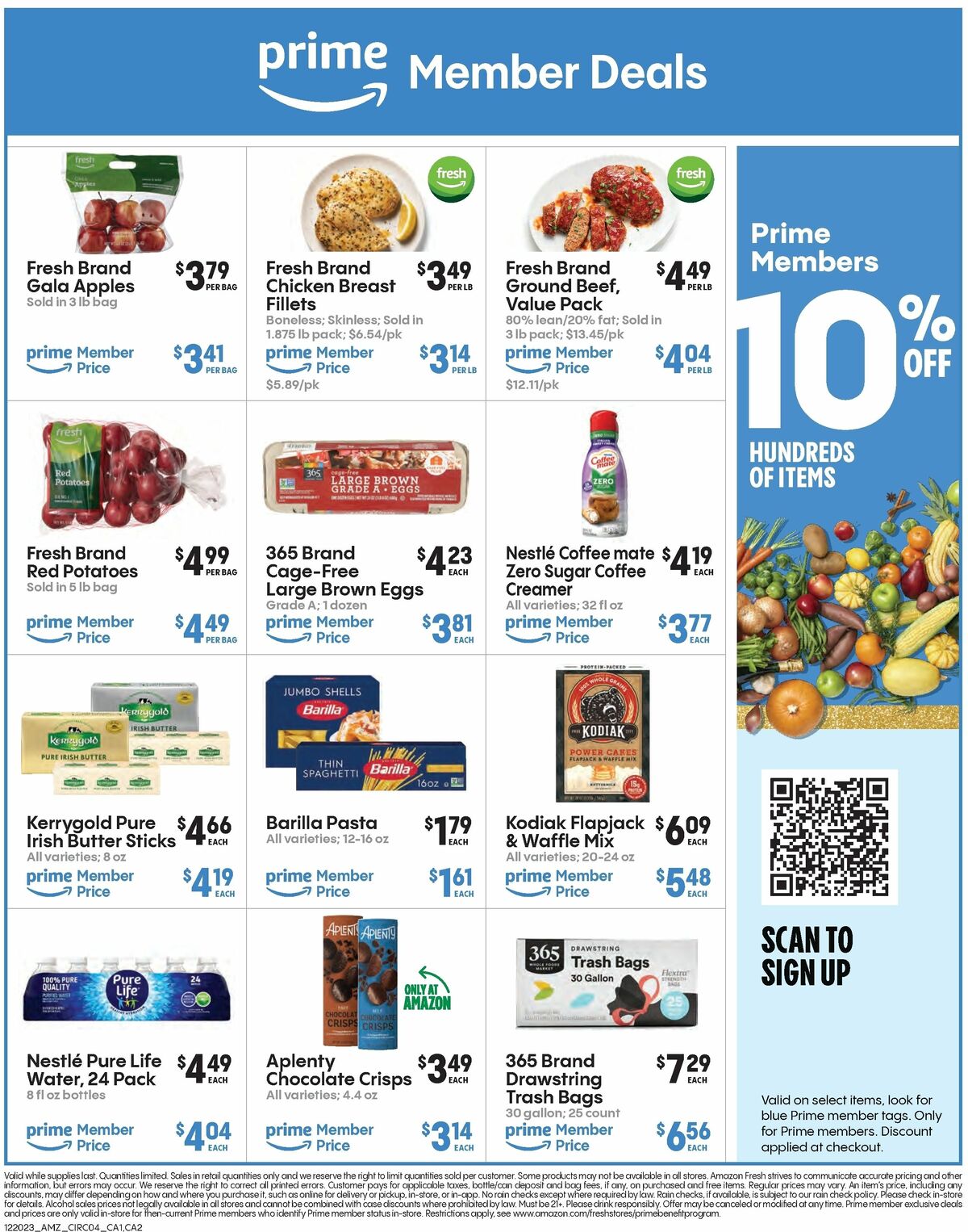 Amazon Fresh Weekly Ad from December 20