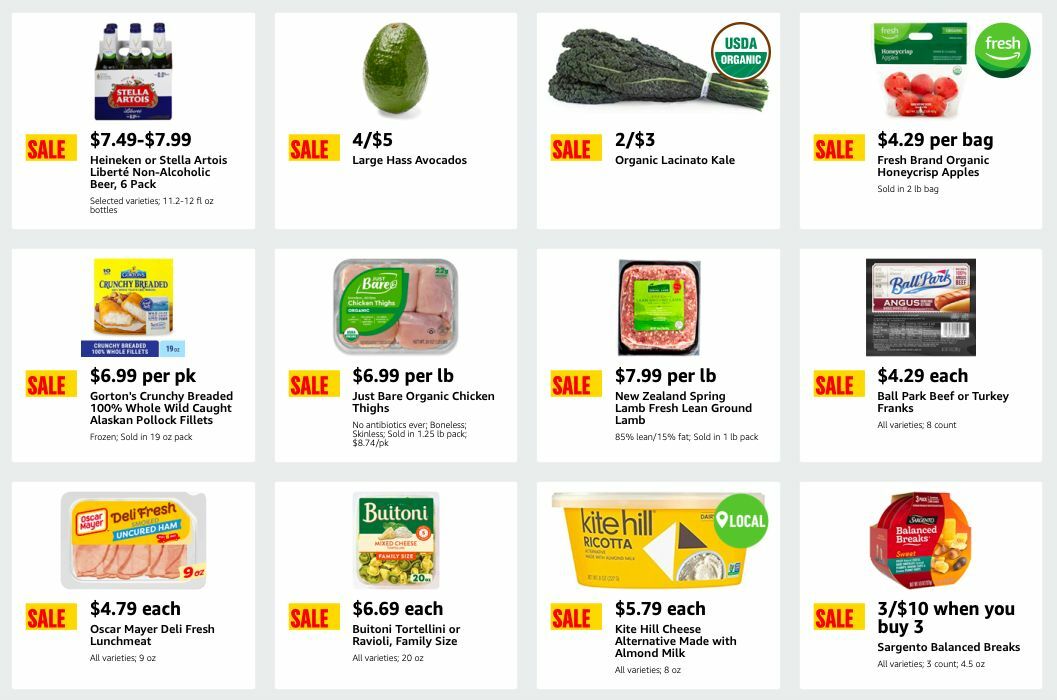 Amazon Fresh Weekly Ad from January 10