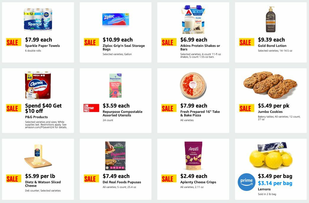 Amazon Fresh Weekly Ad from January 17