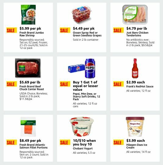 Amazon Fresh Weekly Ad from January 31